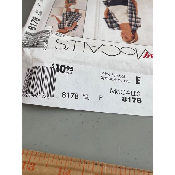 90s McCalls 8178 Sewing Pattern Size F 16-18-20 Misses Vintage Clothing UNCUT - Picture 6 of 7